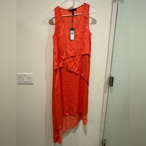 BCBG asymmetrical dress, size small
